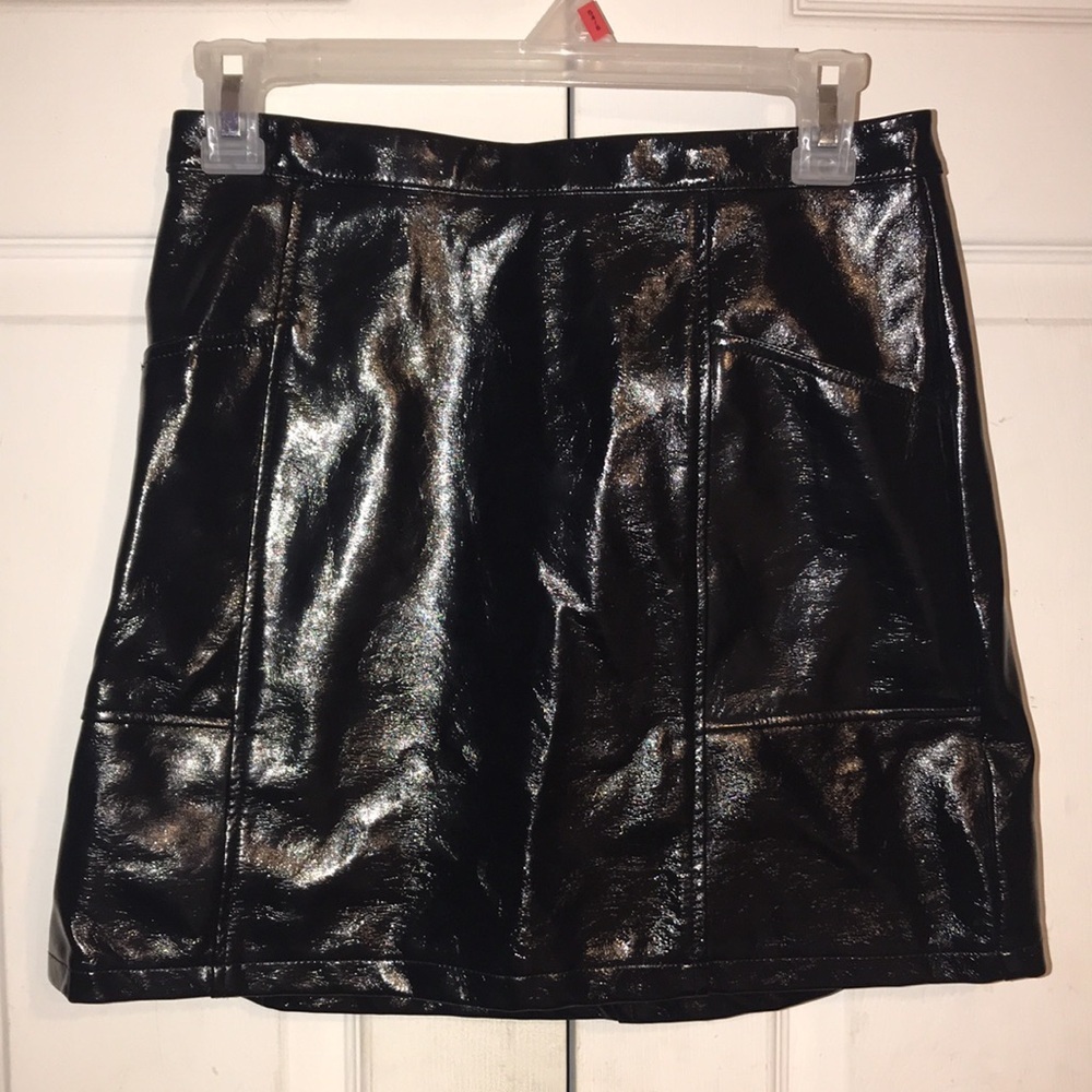 Girl’s Faux Leather Skirt